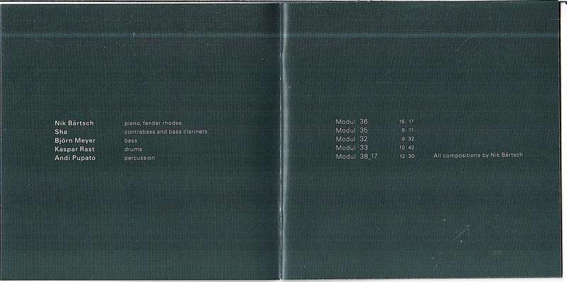 Nik Bartsch's Ronin - Stoa CD