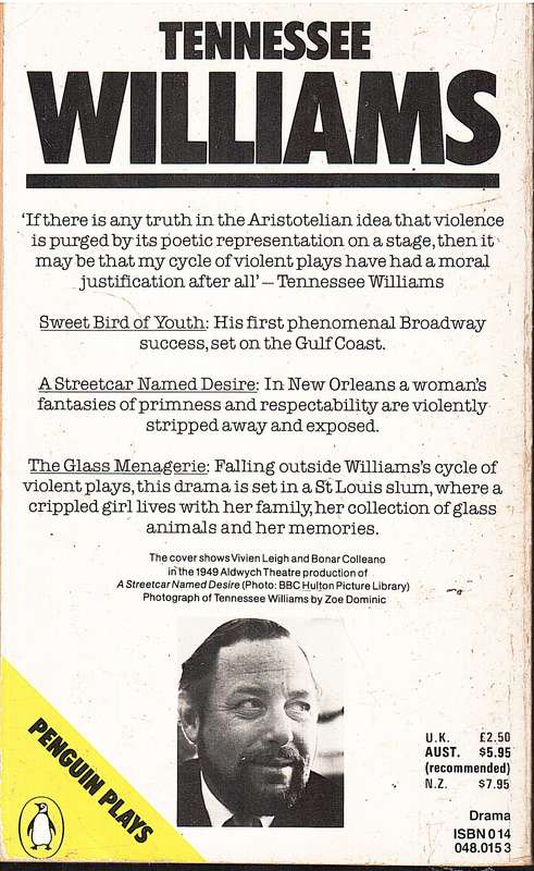 Sweet Bird of Youth / A Streetcar Named Desire / The Glass Menagerie - Tennessee Williams