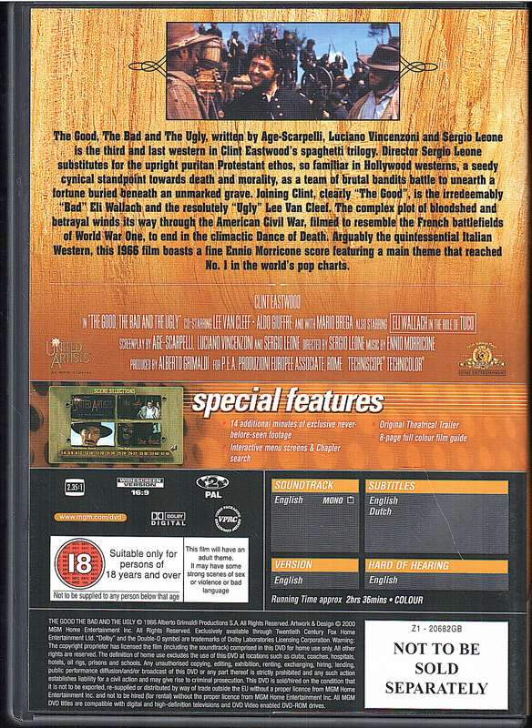 Clint Eastwood: Spaghetti Western Collection 3 DVD Box set
