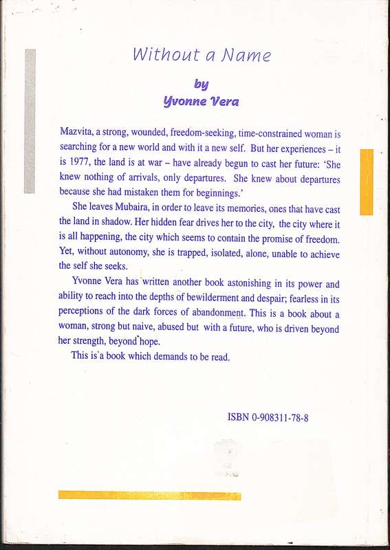 Without a Name - Yvonne Vera
