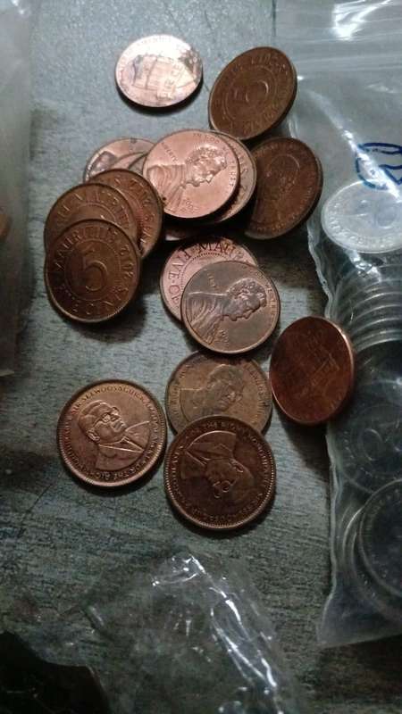 Mix joblot coins