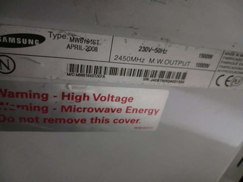 Samsung 55lt microwave