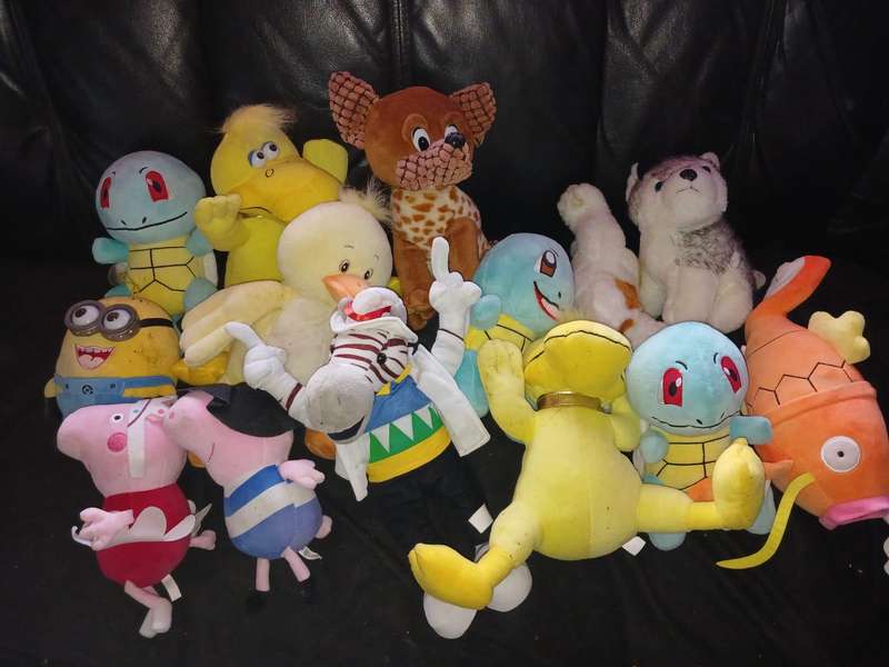 14 x claw machine stuffed animals