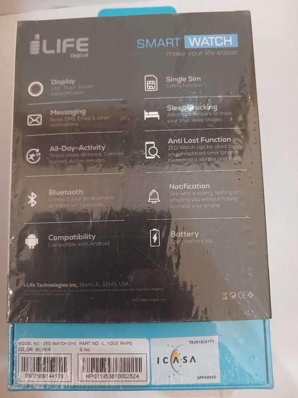 Ilife smart watch(brand new)