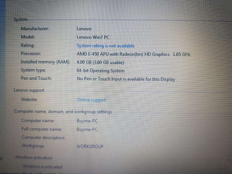 Lenovo B575 laptop - working perfectly fine