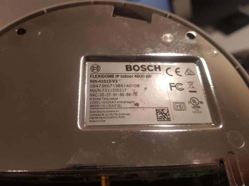 Bosch IP Dome camera