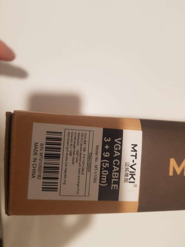 MT-Viki VGA 5m 3 + 9 Cable