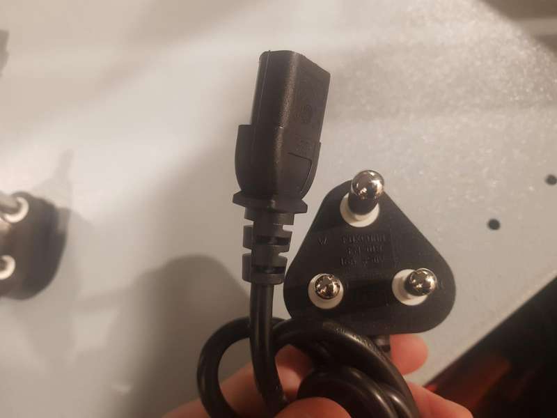 16A 250V South African Standard 3 Pin Plug Female Connector Power Cord Cable