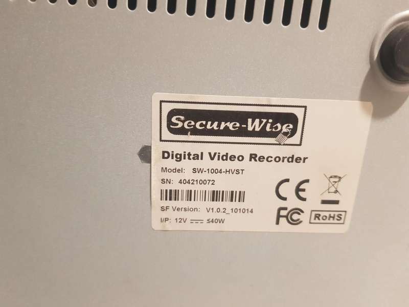 Security-Wise DVR - Model - SW-1004-HVST