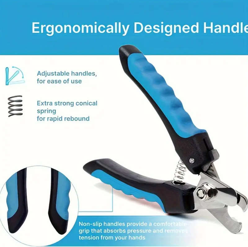 Stainless Steel Pet Nail Clipper with Safety Splash Guard