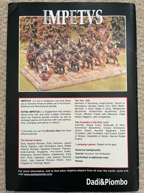 Impetus rulebook bundle - Ancient wargaming rules