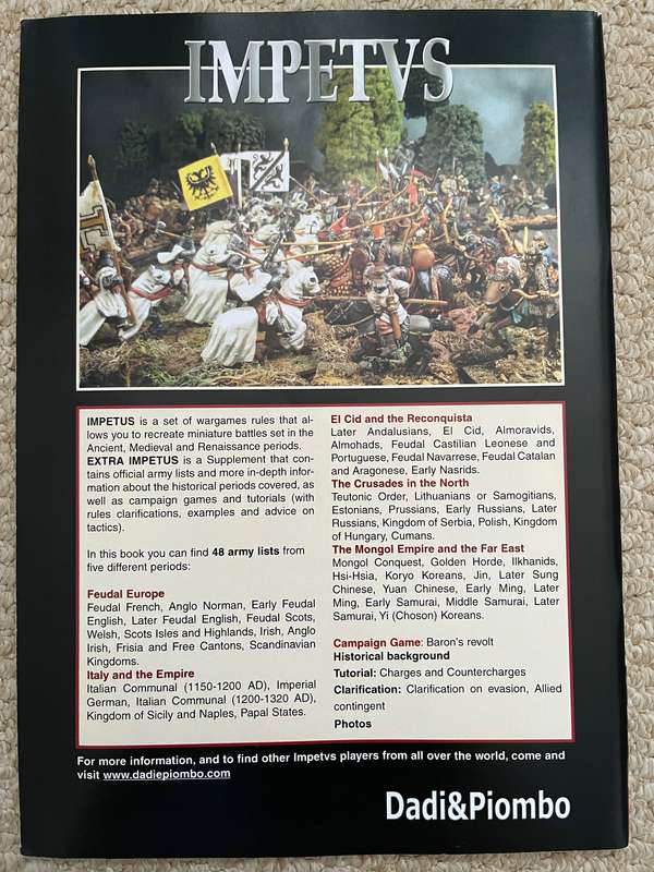Impetus rulebook bundle - Ancient wargaming rules