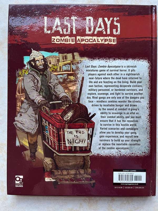 Osprey Wargames - Last Days Zombie Apocalypse
