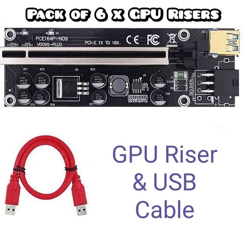 6 x GPU Risers