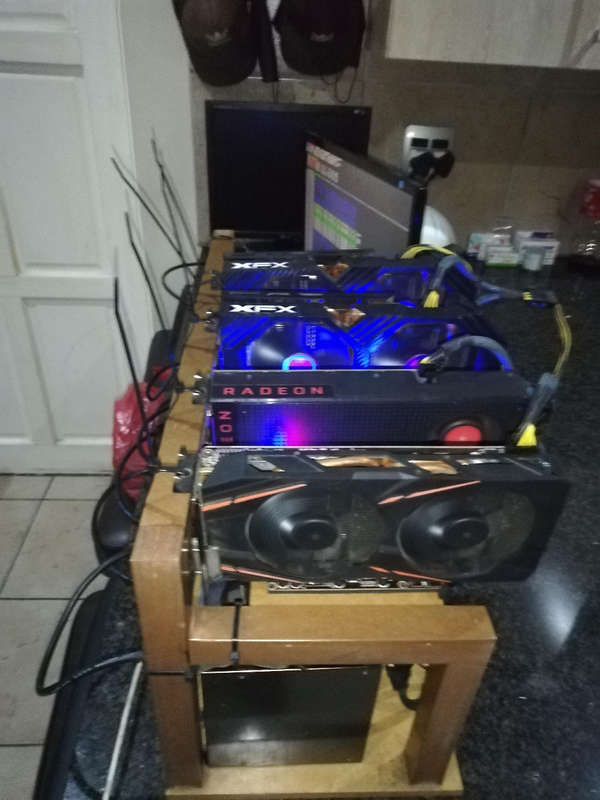 Wooden GPU Mining Frame