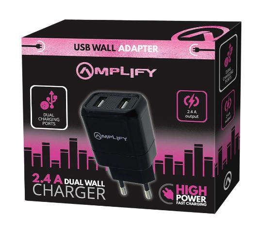 Amplify Dual USB Wall Charger