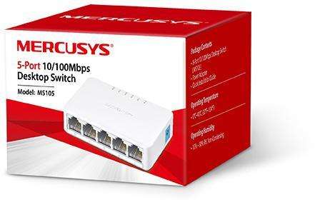 Mercusys 5-port 10/100 Mbit mini Desktop Switch