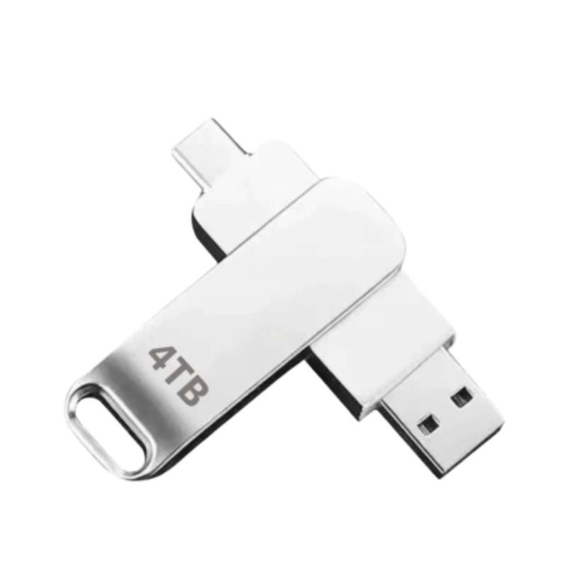 4TB USB 3.2 Flash Drive Type-C U Disk High-Speed Pen Drive U Flash Drive Portable SSD for Laptop Com