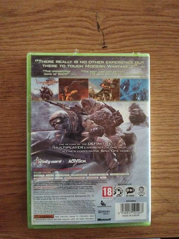 Call of duty Modern warfare 2 factory sealed Xbox 360 game