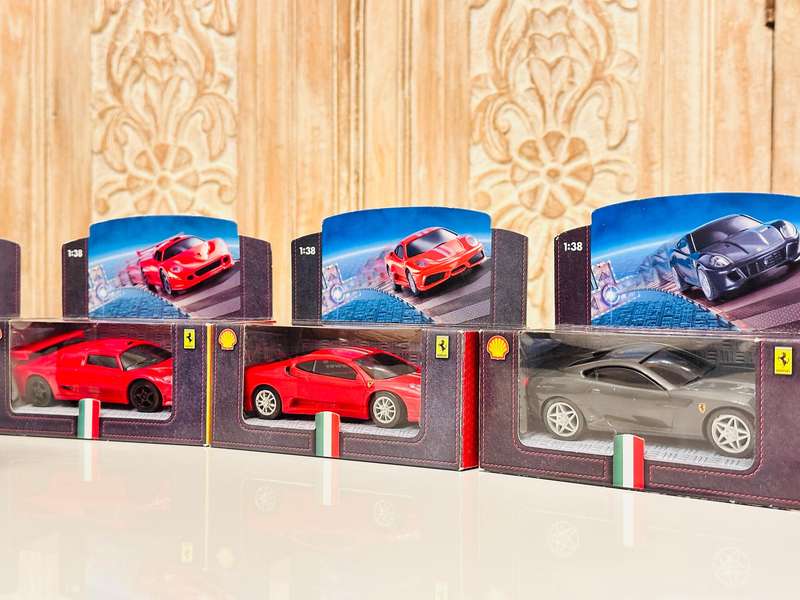 Complete Set of Vintage Ferrari Collectable Model Cars In Original Box