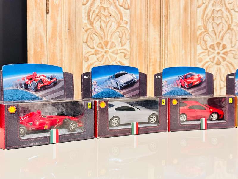 Complete Set of Vintage Ferrari Collectable Model Cars In Original Box
