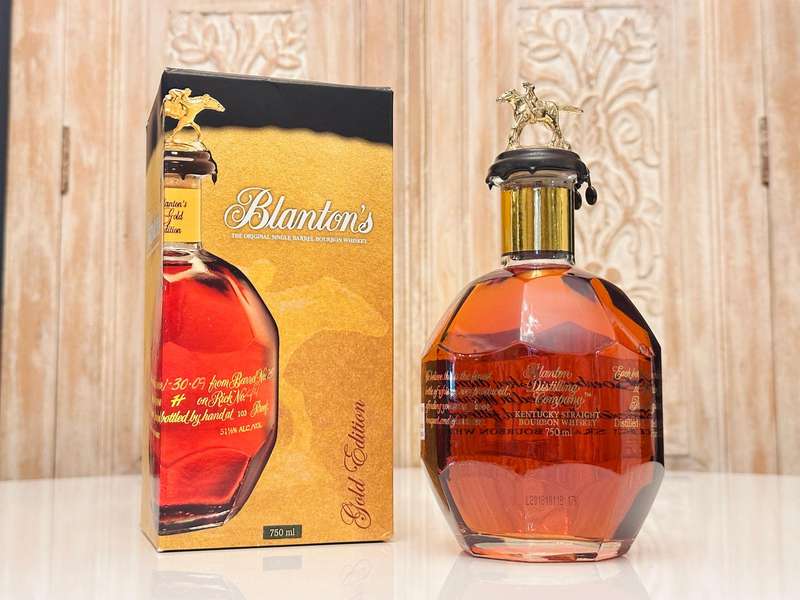 Blanton's Gold Limited Edition No 157 Single Barrel Collectable Bourbon With Original Box