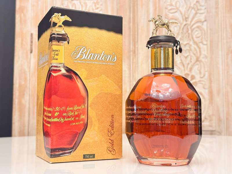 Blanton's Gold Limited Edition No 157 Single Barrel Collectable Bourbon With Original Box