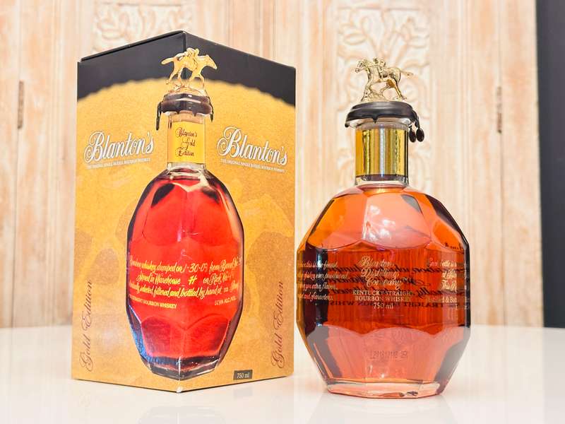 Blanton's Gold Limited Edition No 195 Single Barrel Collectable Bourbon With Original Box
