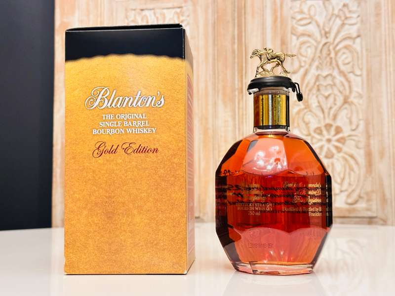 Blanton's Gold Limited Edition No 195 Single Barrel Collectable Bourbon With Original Box