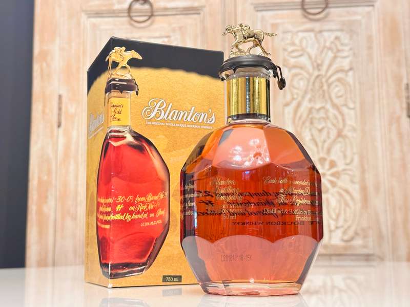Blanton's Gold Limited Edition No 195 Single Barrel Collectable Bourbon With Original Box