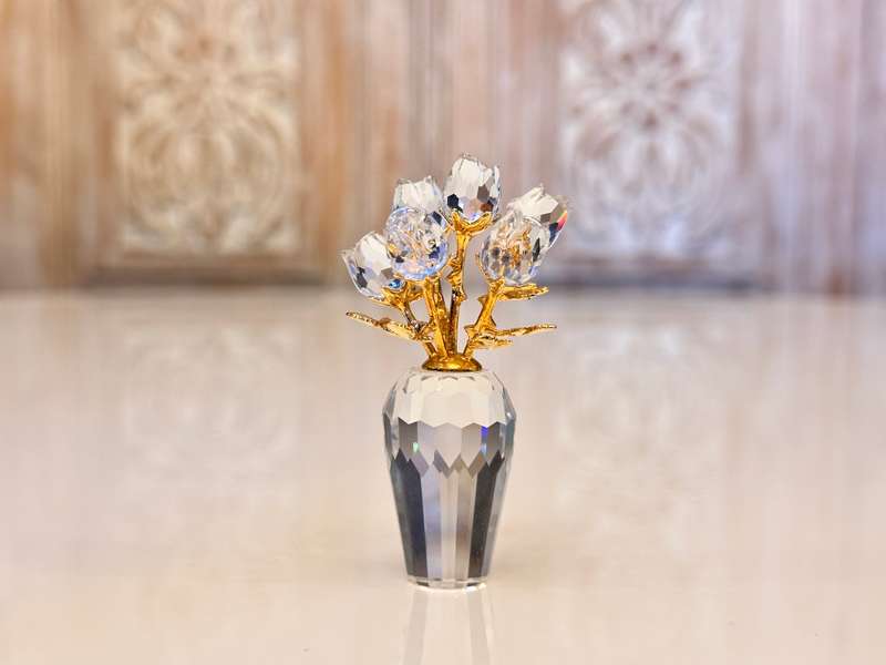 Exquisite Vintage SWAROVSKI Rose Bouquet Collectable