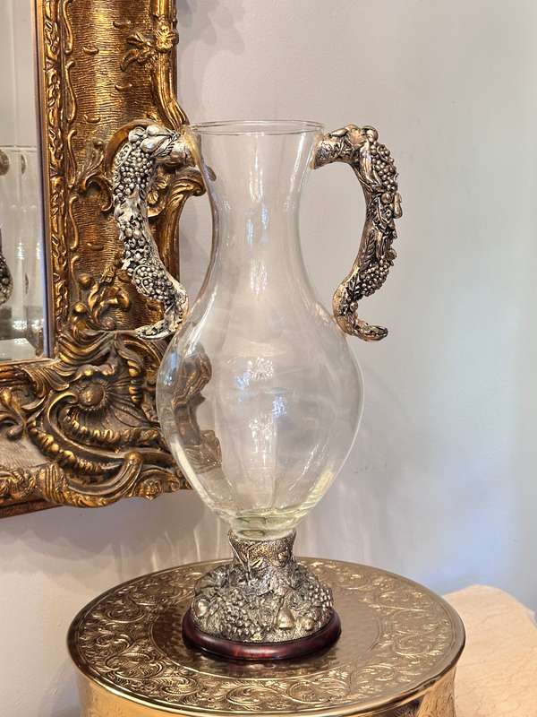 Large Ornate Vintage Statement Vase