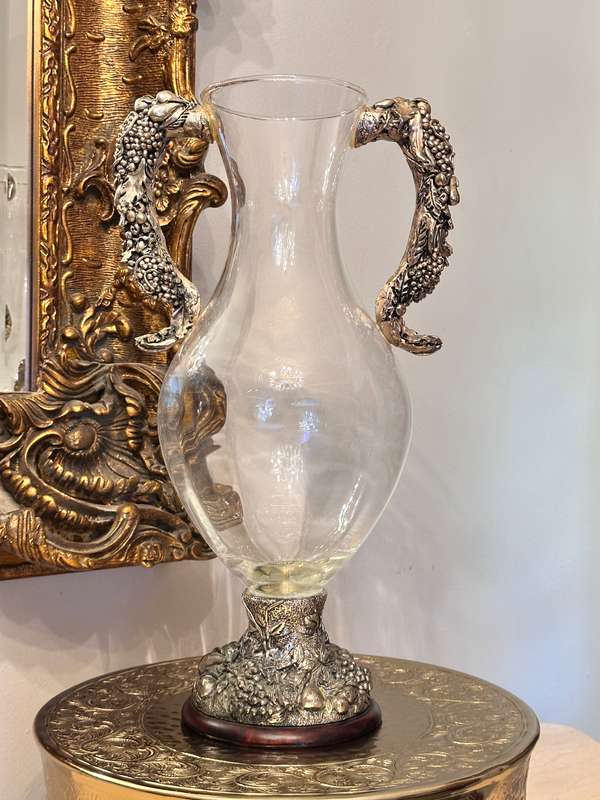 Large Ornate Vintage Statement Vase