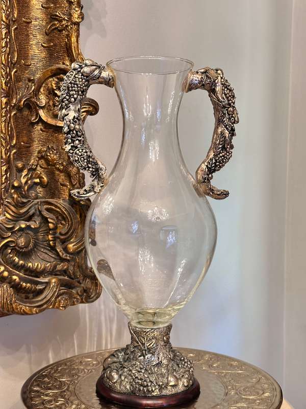 Large Ornate Vintage Statement Vase