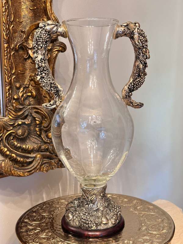 Large Ornate Vintage Statement Vase