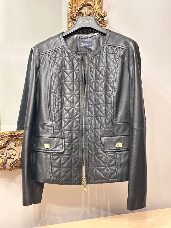 Luisa Spagnoli Italian Leather Ladies Jacket