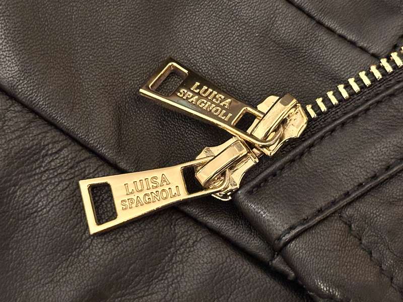 Luisa Spagnoli Italian Leather Ladies Jacket