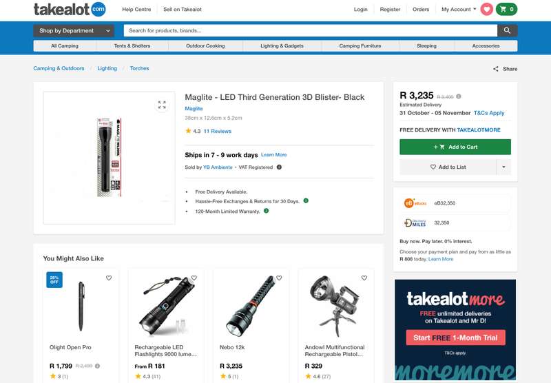 MAGLIGHT Large Led Torch ML300L