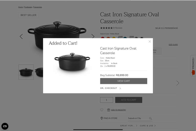 Le Creuset Signature Large Oval Cast Iron Casserole