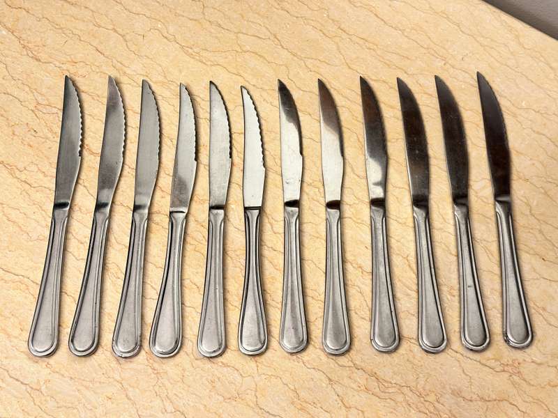Stainless Steel Steak Knives Set of 12