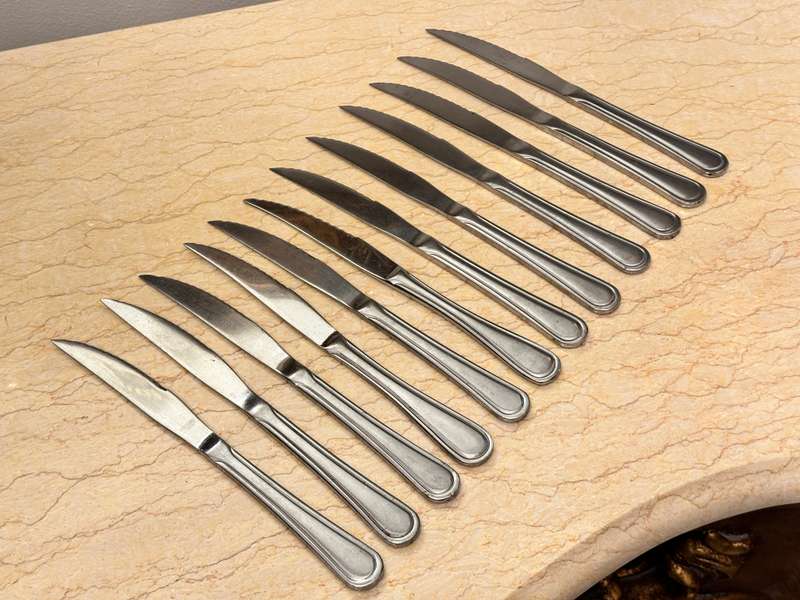 Stainless Steel Steak Knives Set of 12