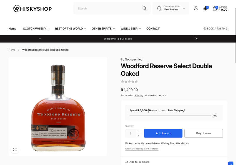 Woodford Reserve Double Oaked Collectable Bourbon Whisky