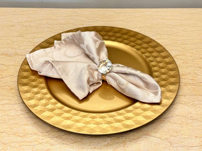EXQUISITE DESIGN GOLD UNDER PLATES - SET OF 6