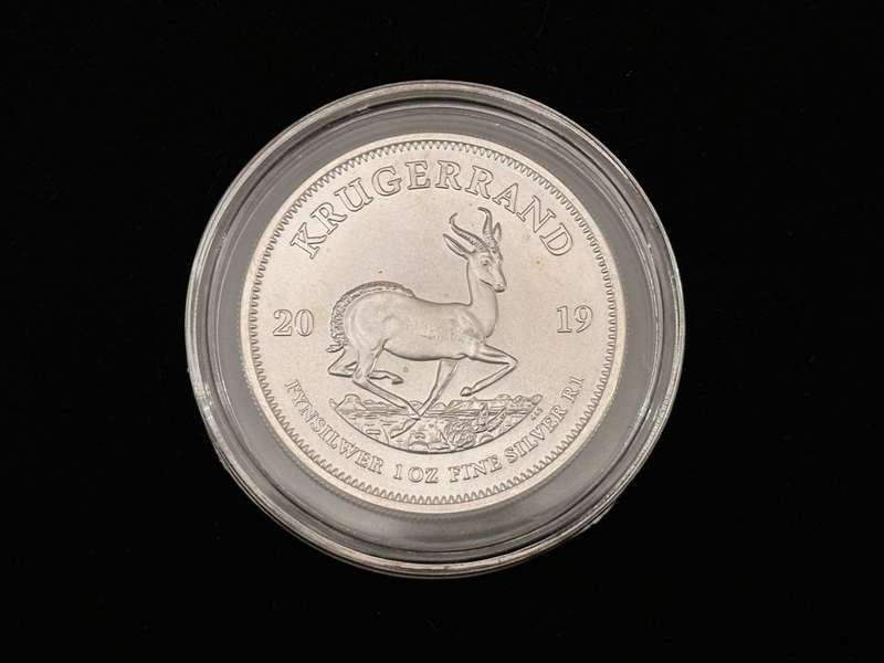 1x 2019 Silver KRUGERRAND in Capsule