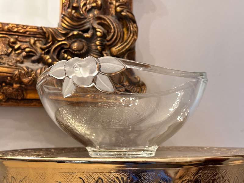 Exquisite Vintage Crystal Rose Statement Piece