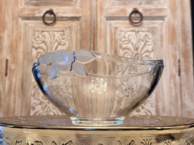 Exquisite Vintage Crystal Rose Statement Piece