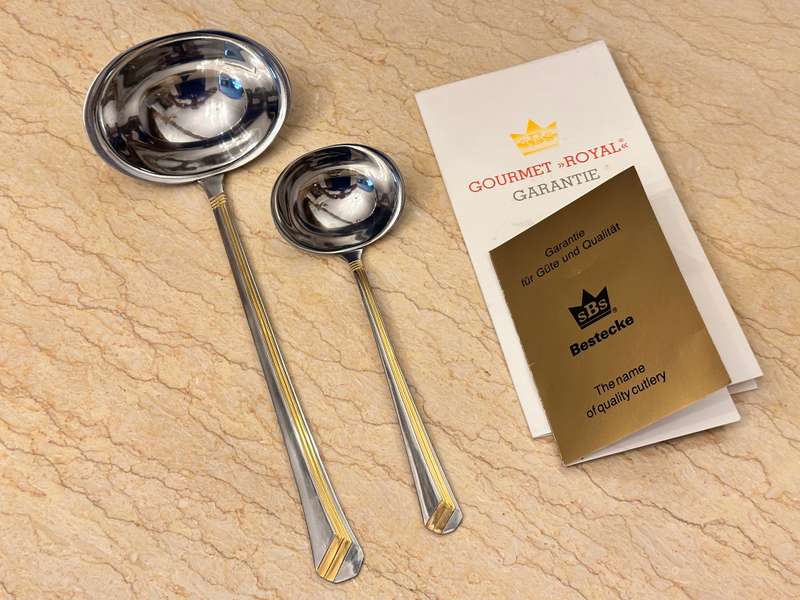 BESTECKE Exclusive Gold Plated Ladle Set