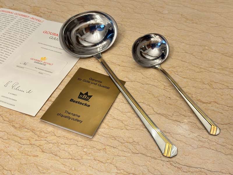 BESTECKE Exclusive Gold Plated Ladle Set