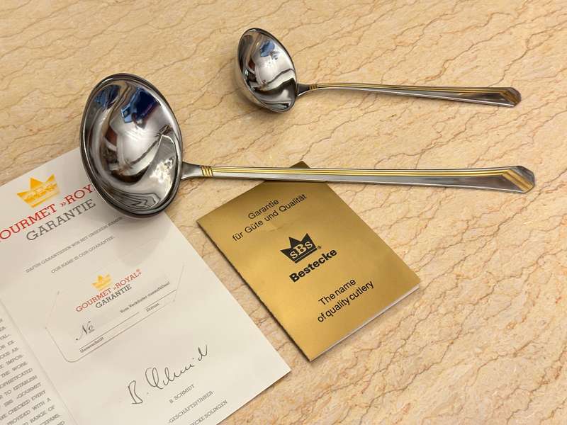 BESTECKE Exclusive Gold Plated Ladle Set