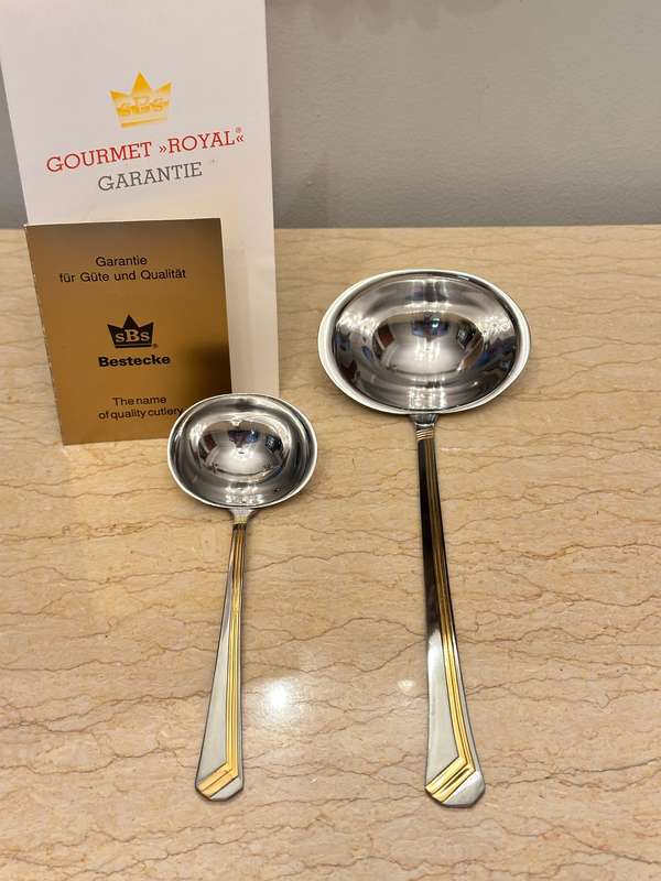BESTECKE Exclusive Gold Plated Ladle Set